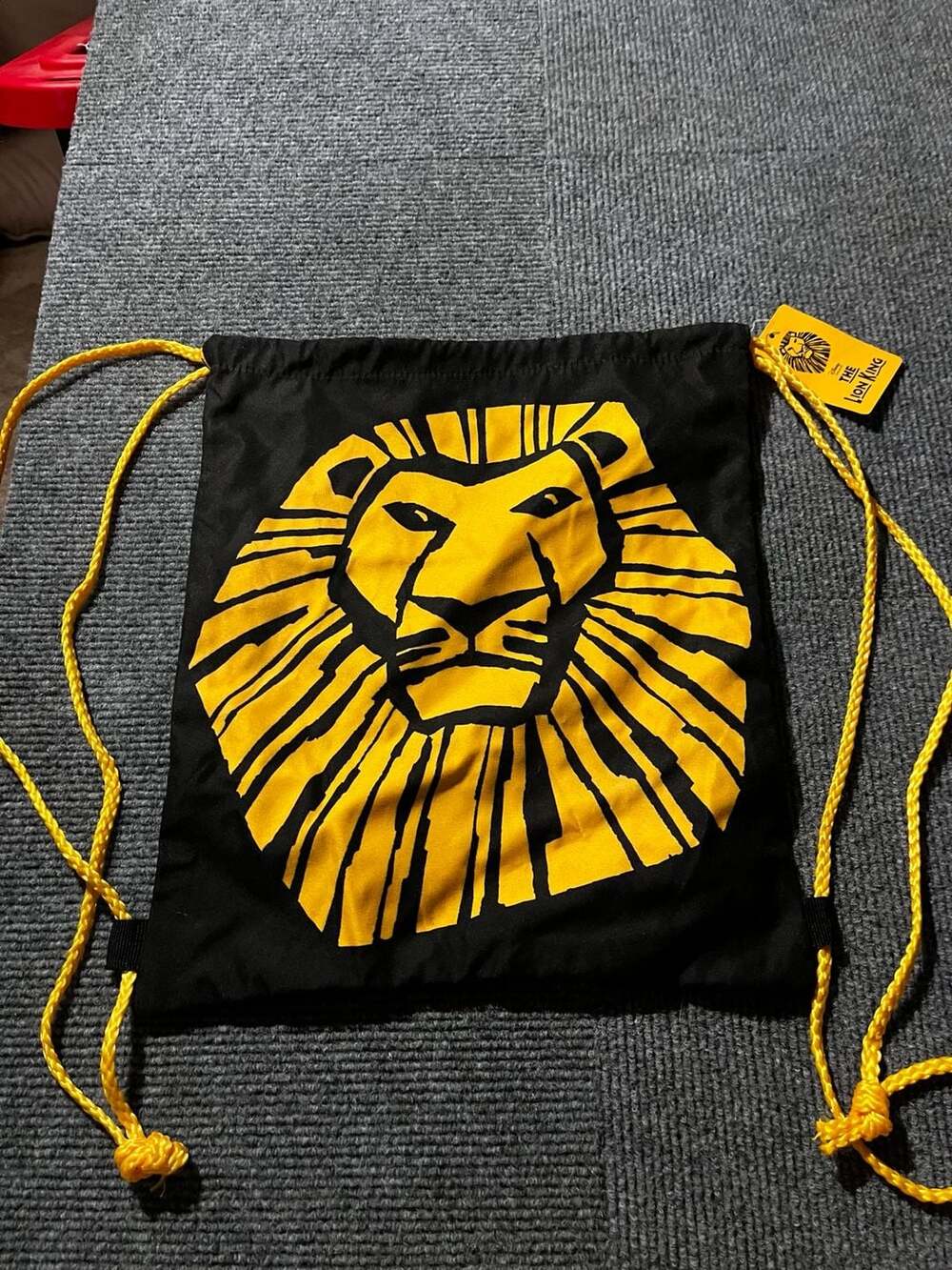 Disney The Lion King Broadway Musical VIP Drawstring Cinch Bag Backpack